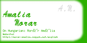 amalia morar business card
